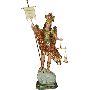 Saint Michael - Wood