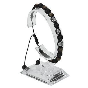 Catholic wood bracelet