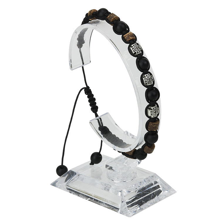 Catholic wood bracelet 1