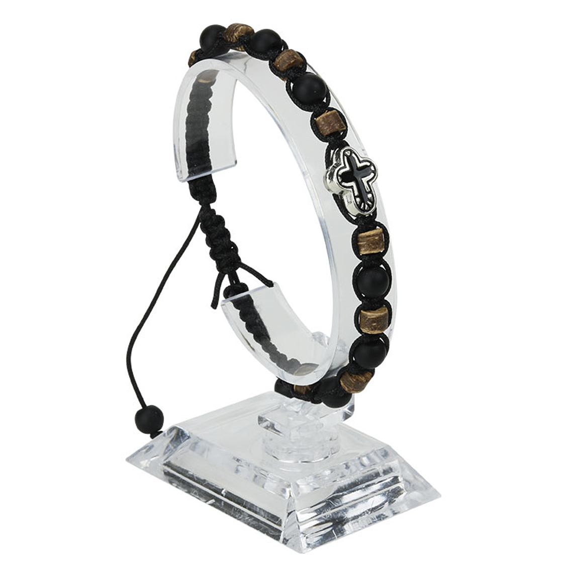 Wood bracelet and cross 1