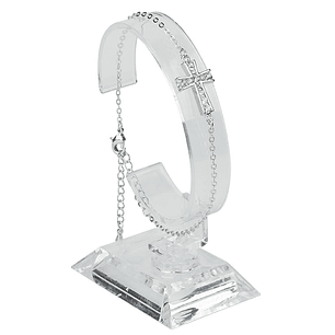 Zircon cross bracelet