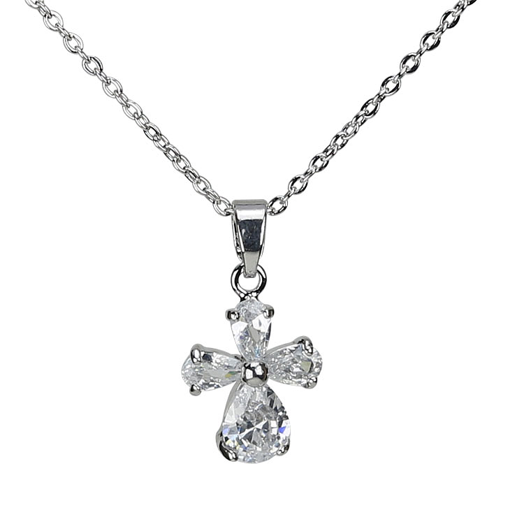 Zircon cross pendant 1