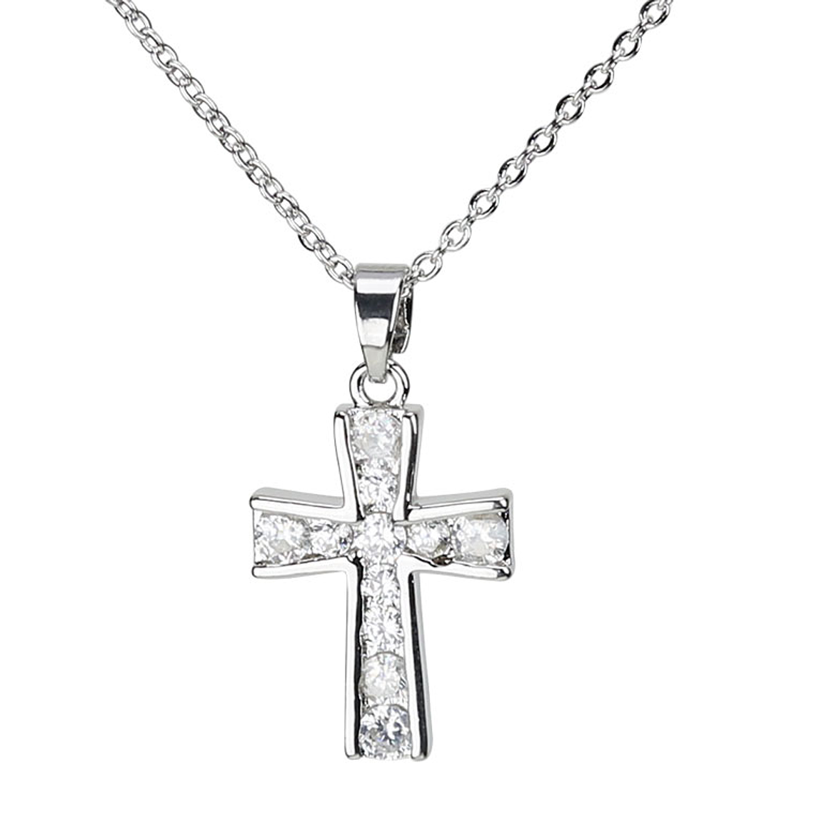 Zircon cross pendant 1