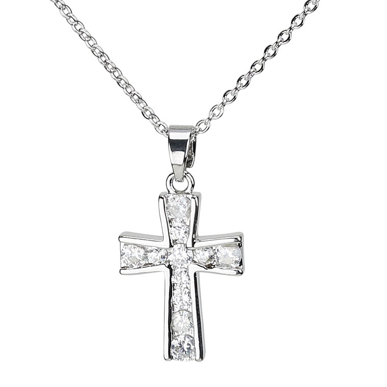 Zircon cross pendant 1