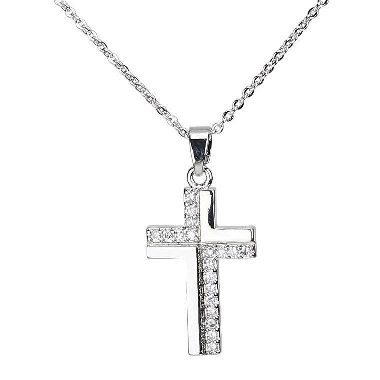 Zircon cross pendant 1