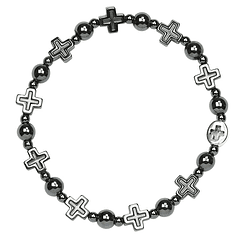 Catholic Hematite Bracelet