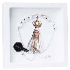 Catholic bracelet with Swarovski crystal