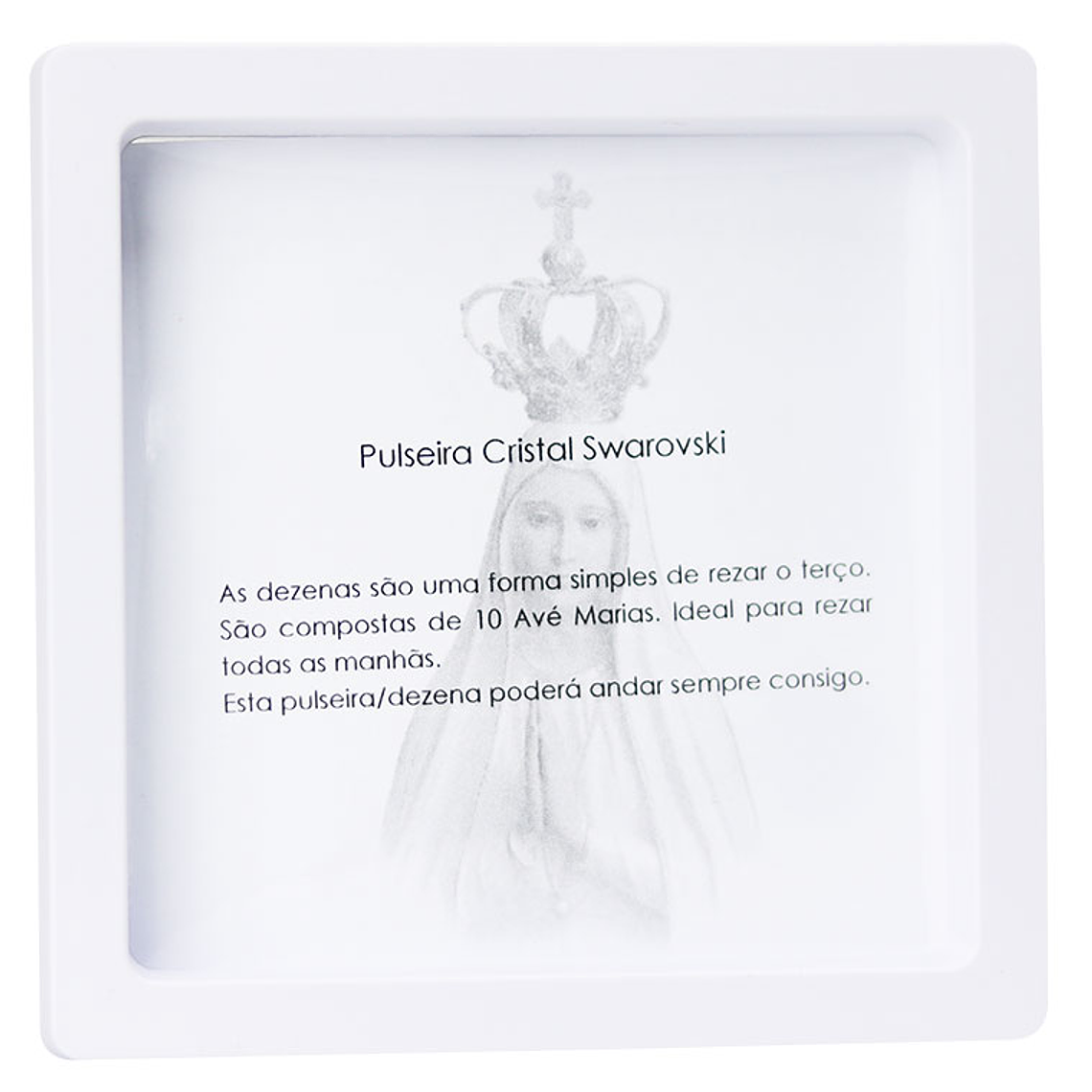 Pulseira católica com cristal Swarovski 3