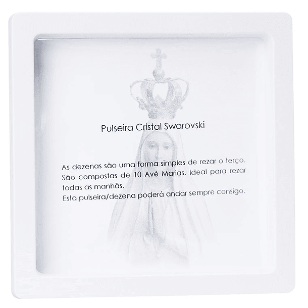 Pulseira católica com cristal Swarovski 3