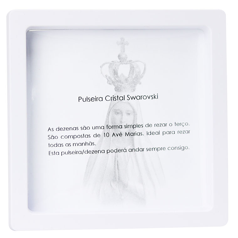 Pulseira católica com cristal Swarovski 3