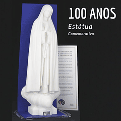 Statua che commemora il 100 ° anniversario dell'Immagine di Fátima