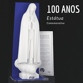 Estátua comemorativa dos 100 anos da Imagem de Fátima