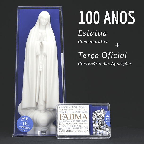 Rosary and statue of the 100 years of Fatima 1