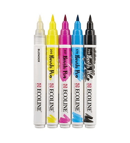 Brush Pen Ecoline - Set de 5 Lápices Primario
