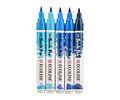 Brush Pen Ecoline - Set de 5 Lápices Azul