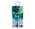 Brush Pen Ecoline - Set de 5 Lápices Azul Verdoso