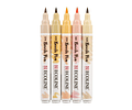Brush Pen Ecoline - Set de 5 Lápices Beige Rosado