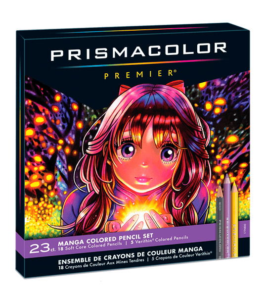 Lápices de Colores Prismacolor Set Manga 23 col