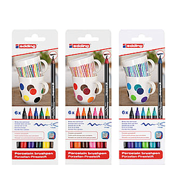 Marcadores para Porcelana Edding - Set 6 colores