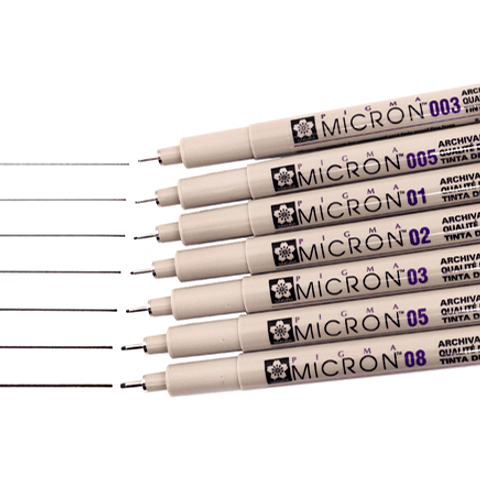 Tiralíneas Pigma Micron Sakura - Negro