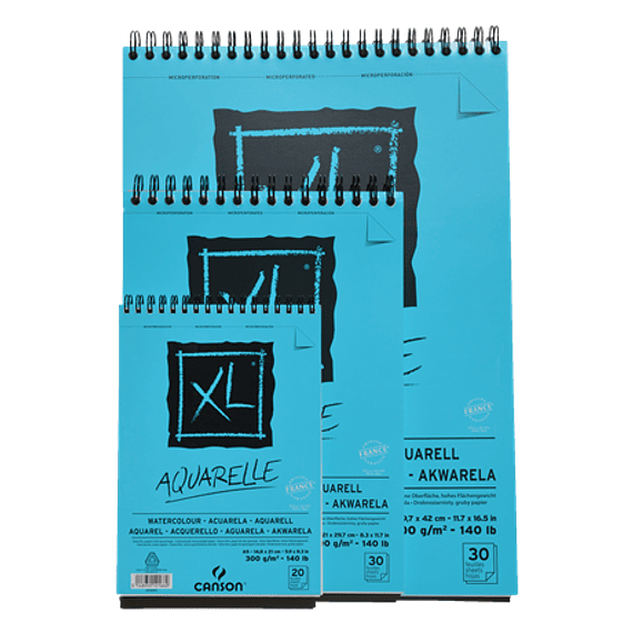 Croquera Canson XL AQUARELLE 300 gr A4