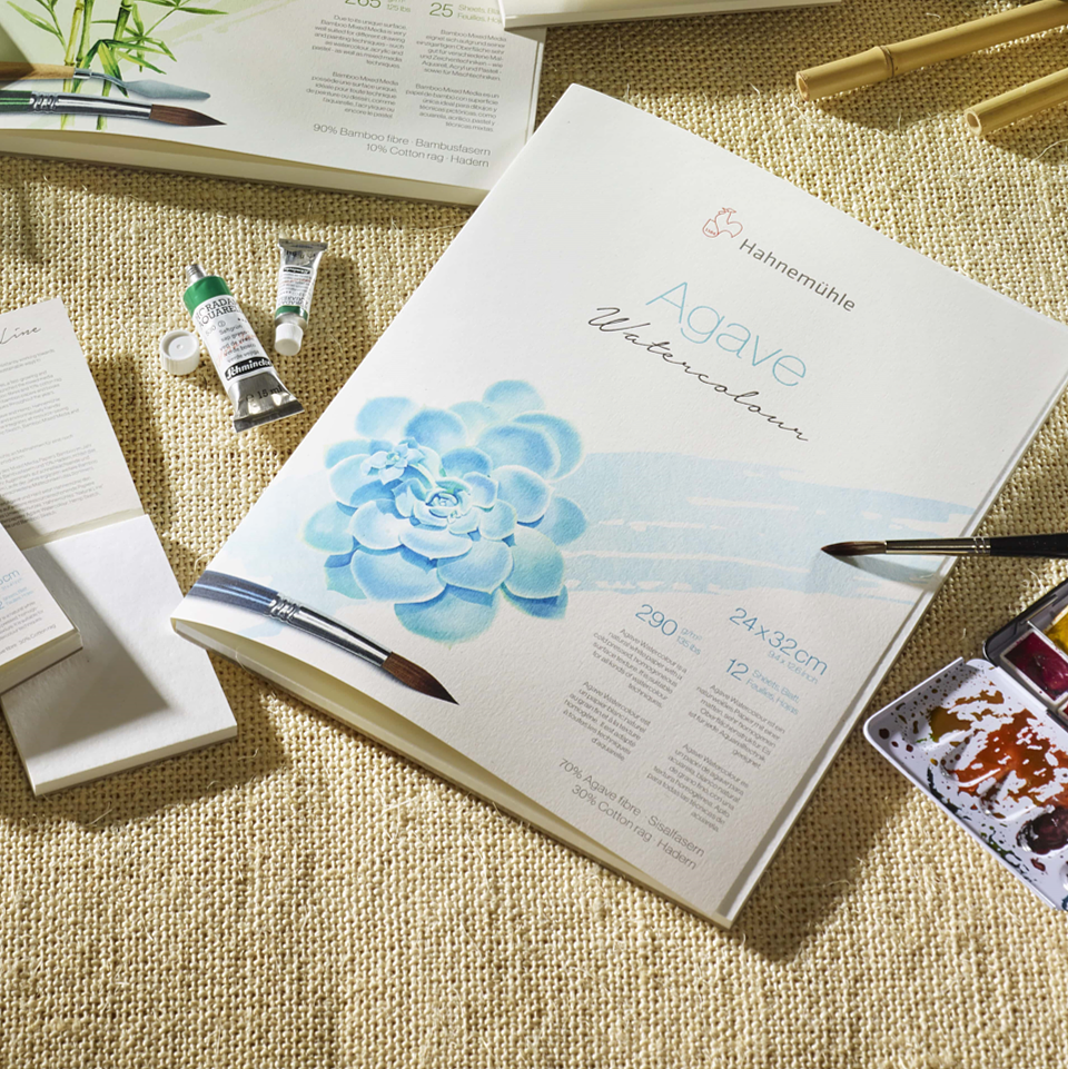 Blocks Acuarela Hahnemuhle Agave 290 gr 12 Hjs 24x32 cm 3