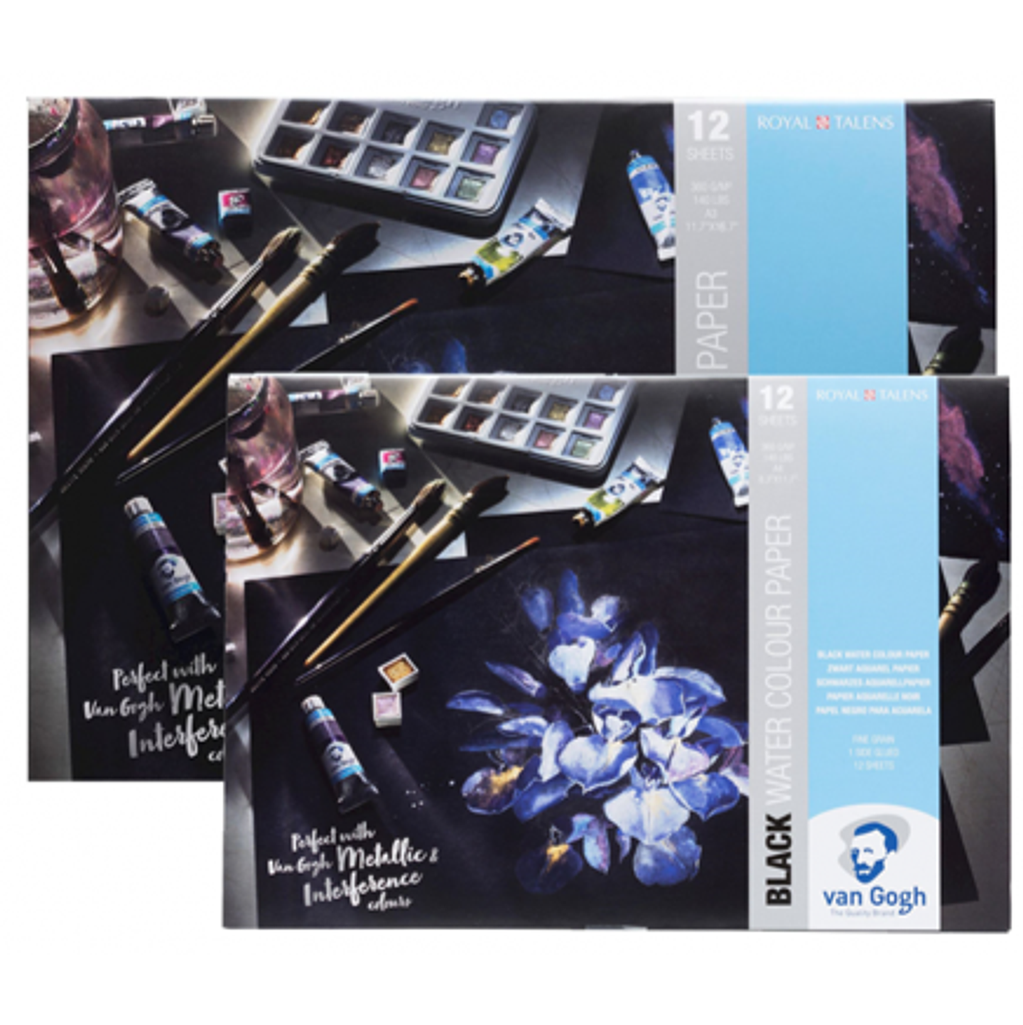 Block Acuarela Van Gogh Hoja Negra 360 gr 12 hj A4 1