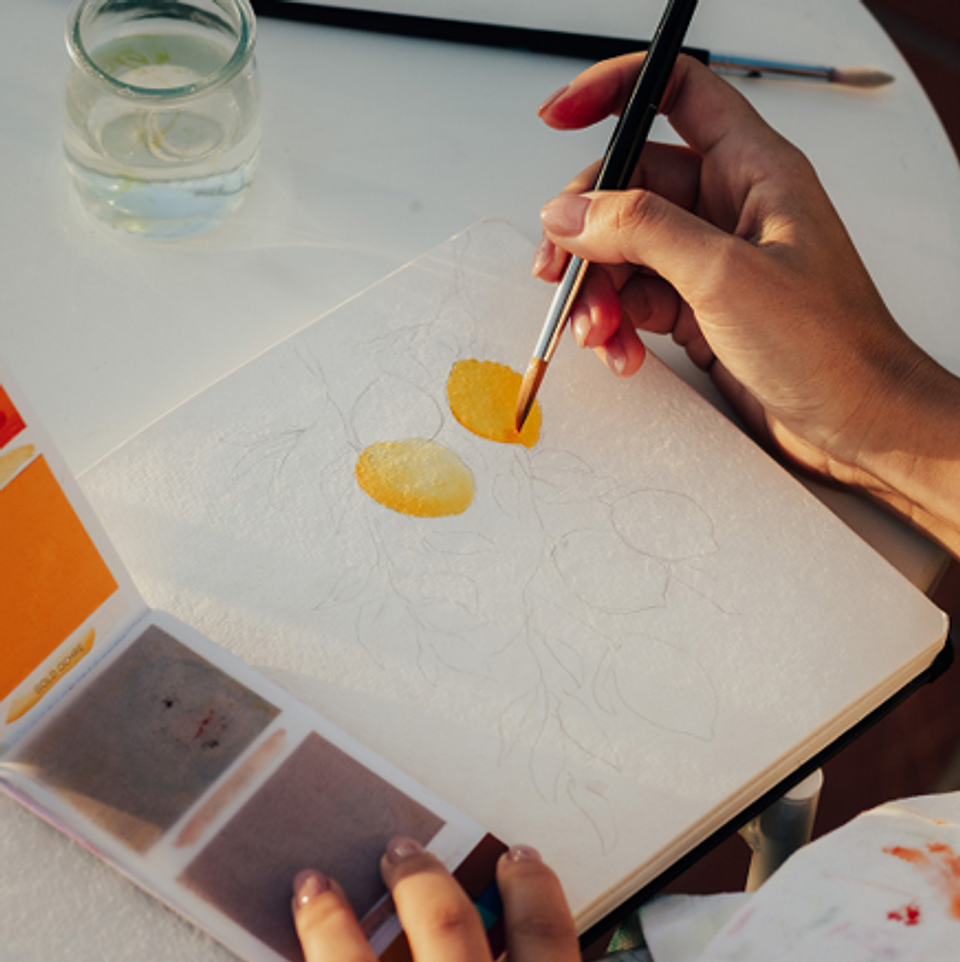 Sketchbook 100% Algodón Viviva Colors Cuadrado 6