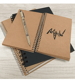 Cuaderno Papel Kraft 100 Hjs. 90 gr 1/4 oficio