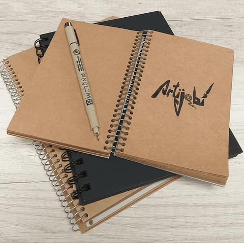 Cuaderno Papel Kraft 100 Hjs. 90 gr 1/4 oficio