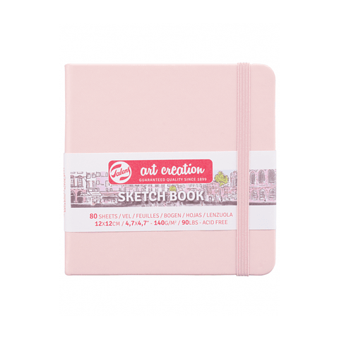 Sketchbook Art Creation Rosa Pastel 140gr 80h 12x12 cm