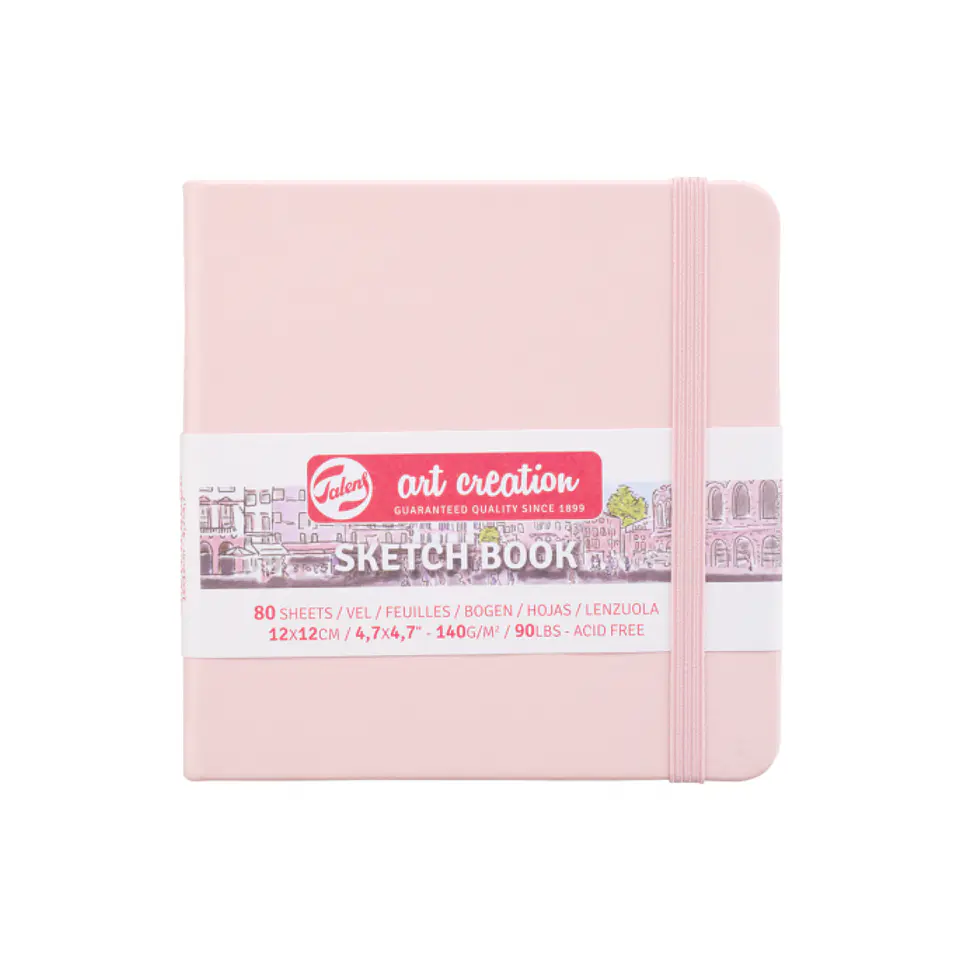 Sketchbook Art Creation Rosa Pastel 140gr 80h 12x12 cm 1