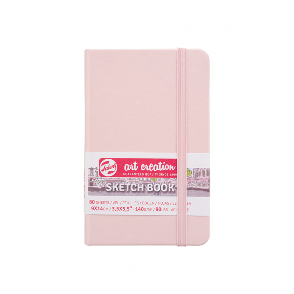 Sketchbook Art Creation Rosa Pastel 140gr 80h 9x14 cm 1