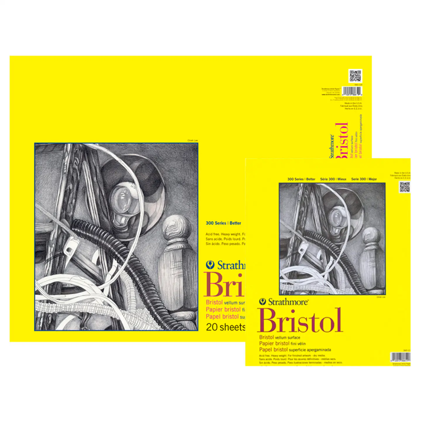 Block Strathmore Bristol Vellum 270gr 35.6x43.2cm 1