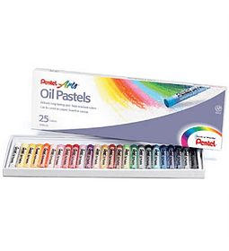 Estuche de Pasteles 25 colores Pentel