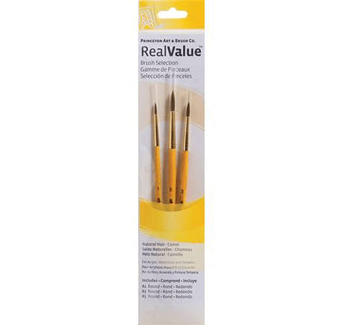 Pinceles Princeton Real Value SET 3 Serie 9100