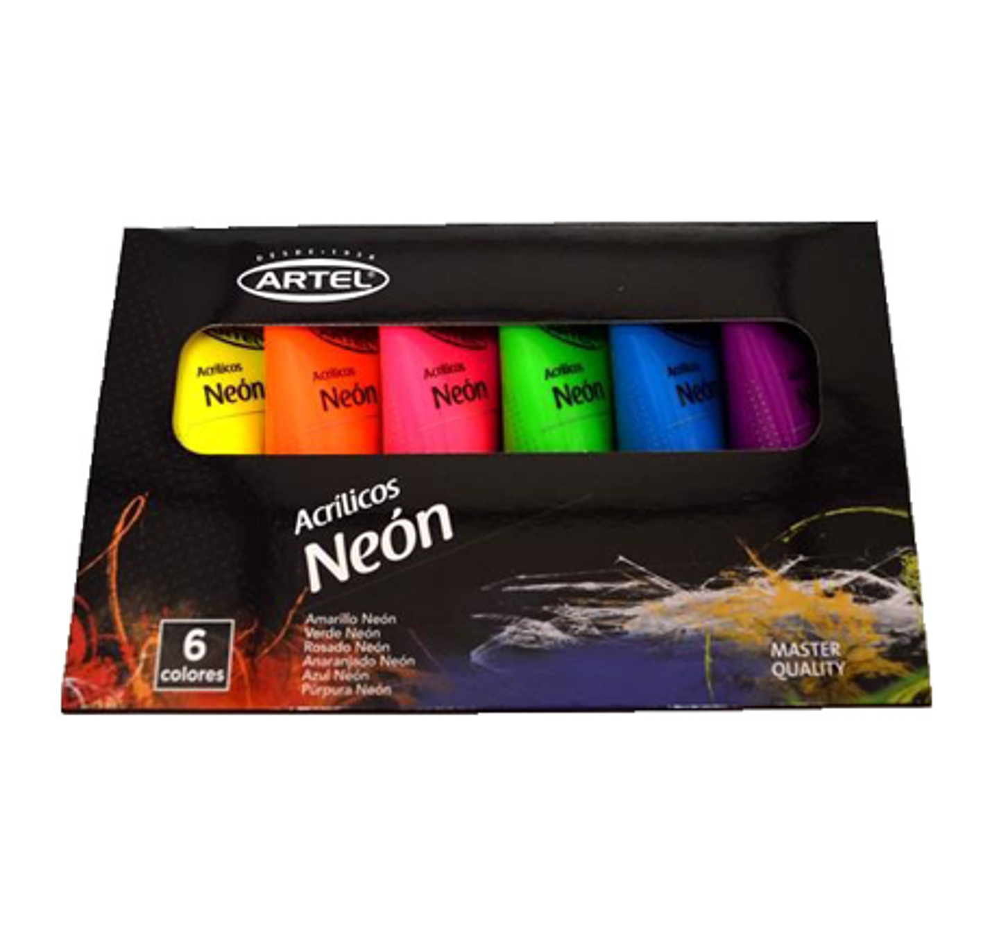 Acrílicos Neón Artel - Set 6 tubos de 22 ml 1
