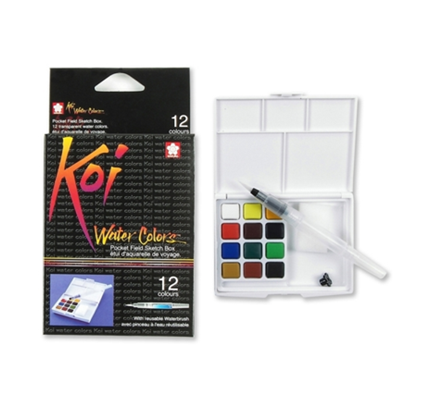 Acuarela Koi Sakura Set Estuche 12 Pastillas 1