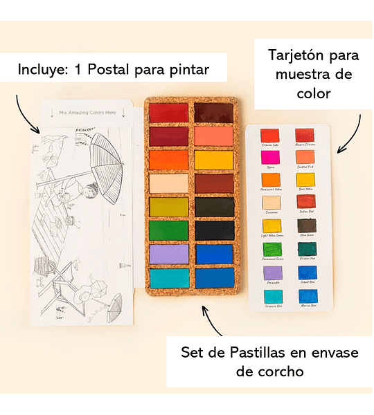 Viviva Colors Pan Set PRIMAVERA 16 col