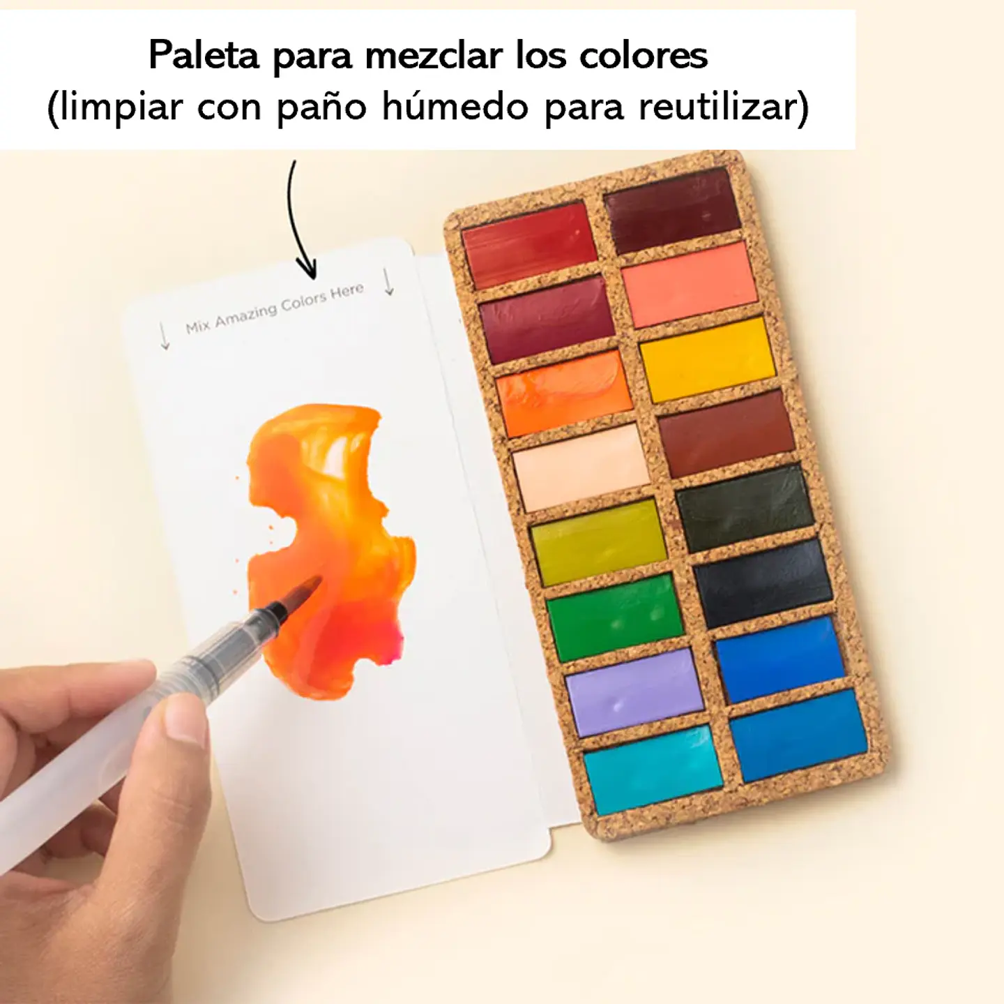 Acuarelas Viviva Colors Pan Set PRIMAVERA 16 col 5