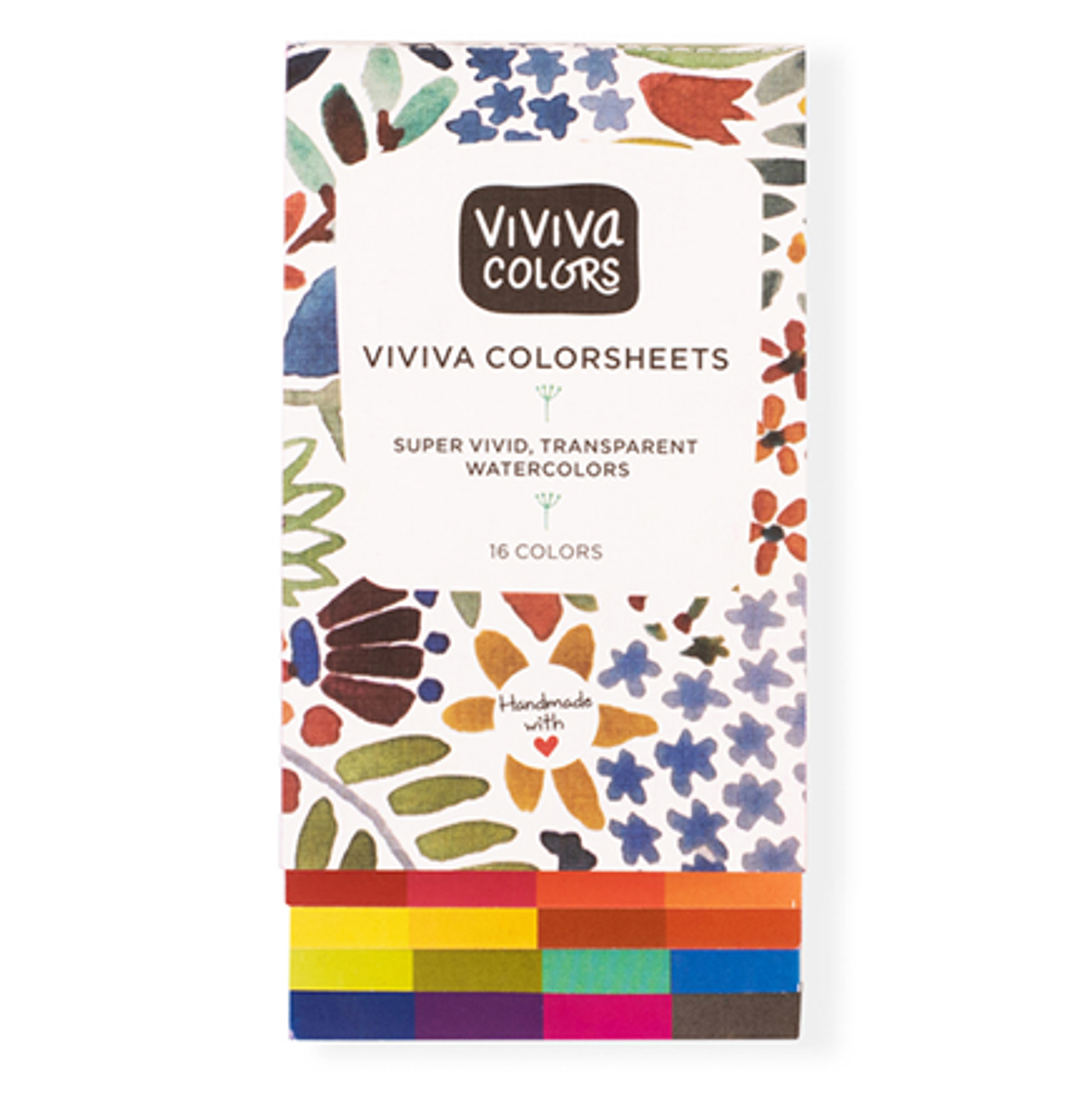 Acuarelas Viviva Colorsheets Original – Set Portátil de 16 Colores 2