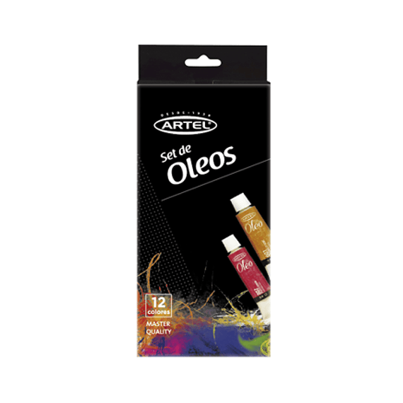 Set Óleos Artel 12 colores de 12ml