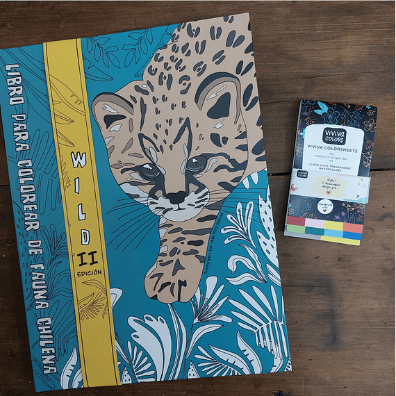 Kit Libro Wild + Viviva Colorsheets Metálicas