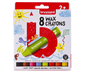 Crayones De Cera Solubles Al Agua Bruynzeel Set 8 Colores