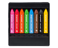 Crayones De Cera Solubles Al Agua Bruynzeel Set 8 Colores