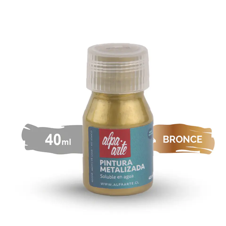 Acrílico Metalizado 40 ml Alpa Arte 3