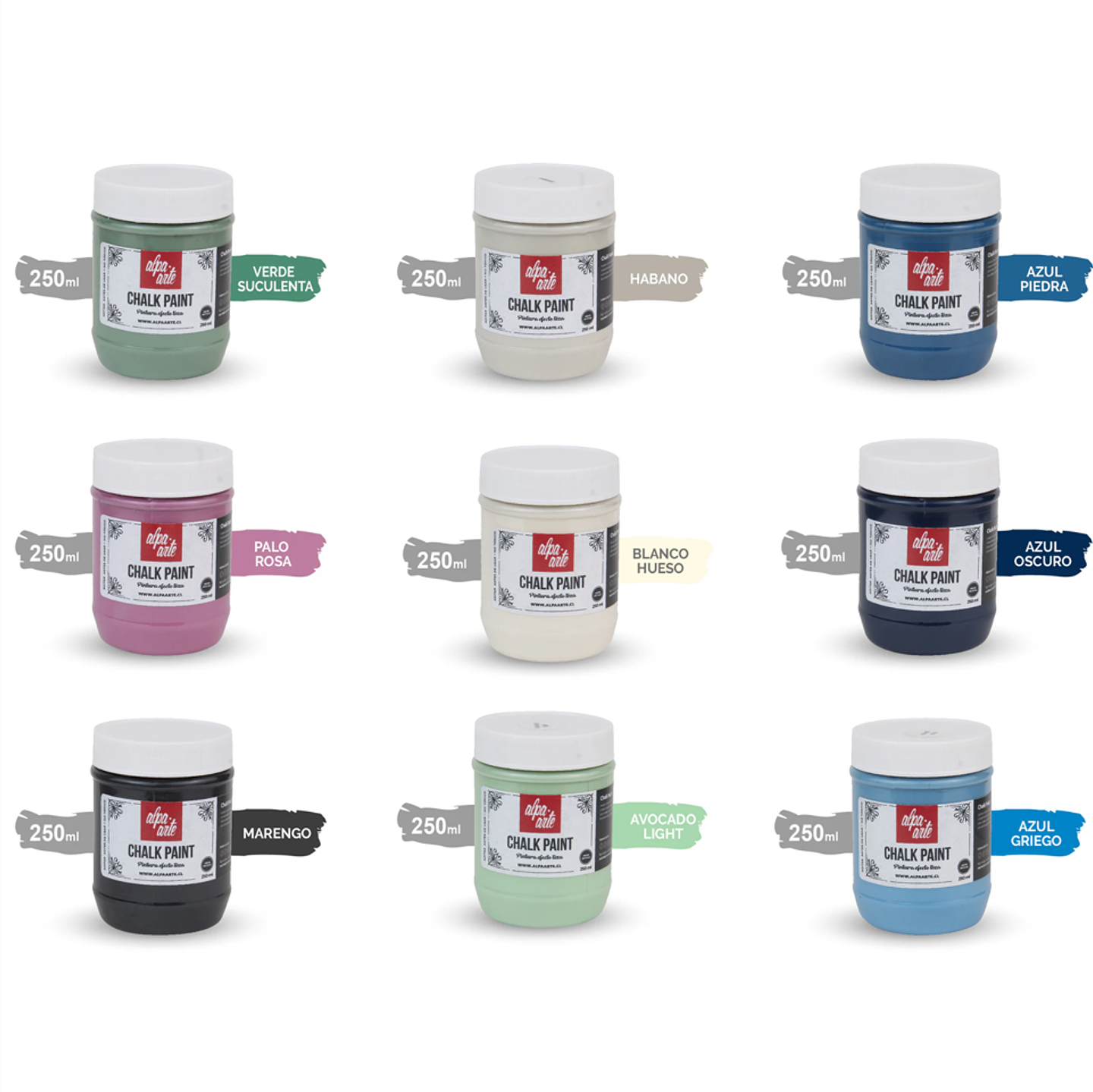 Pintura a la Tiza 250 ml Alpa Arte 1