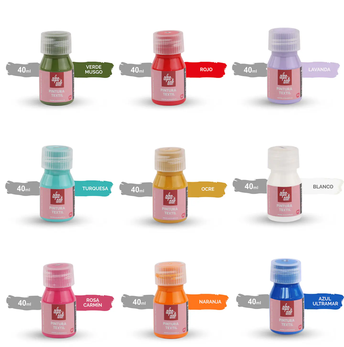 Pintura Textil 40 ml Alpa Arte 1