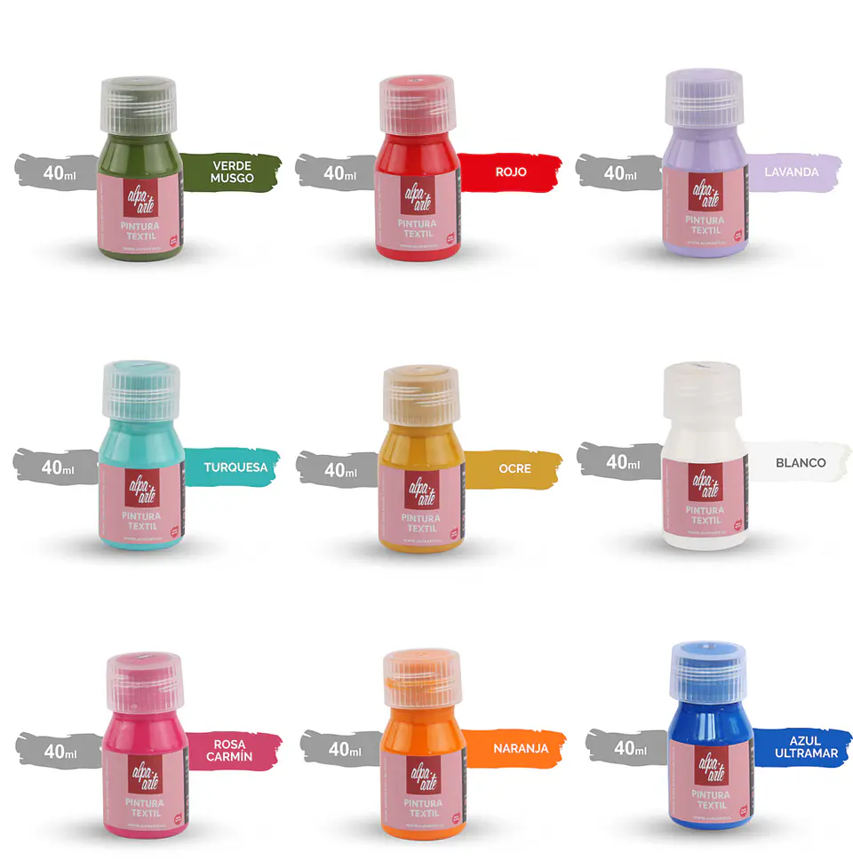 Pintura Textil 40 ml Alpa Arte 1