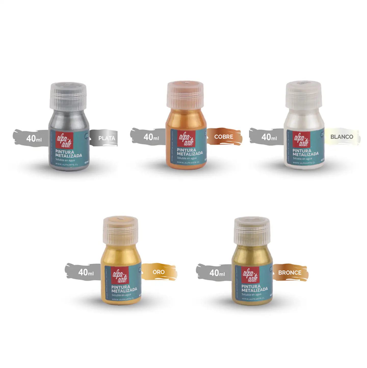 Acrílico Metalizado 40 ml Alpa Arte 1